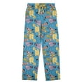 thumbnail image 1 of Sesame Street AOP Pastel Character Art Men's Blue Sleep Pajama Pants-Small, 1 of 2