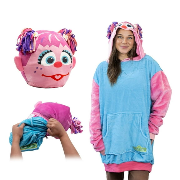 Sesame Street | Abby Cadabby Adult Snugible 2-in-1 Blanket Hoodie Pillow