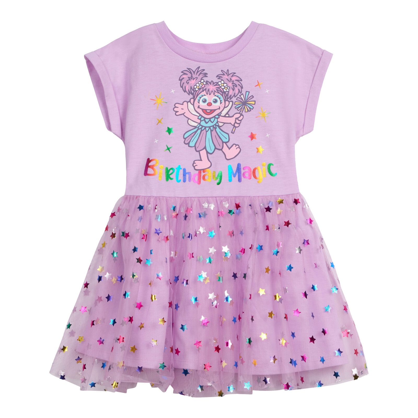 Sesame Street Abby Cadabby Birthday Mesh Dress Infant to Little Kid ...