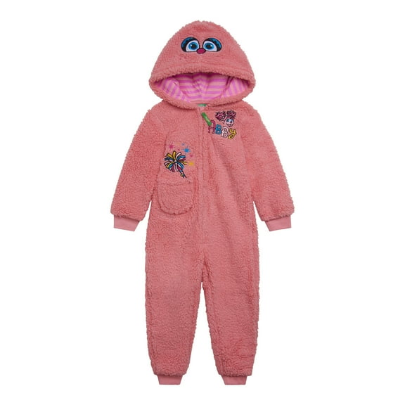 Sesame Street Abby Cadabby Cozy Sherpa Zip Up Cosplay Costume Coverall Newborn to Toddler