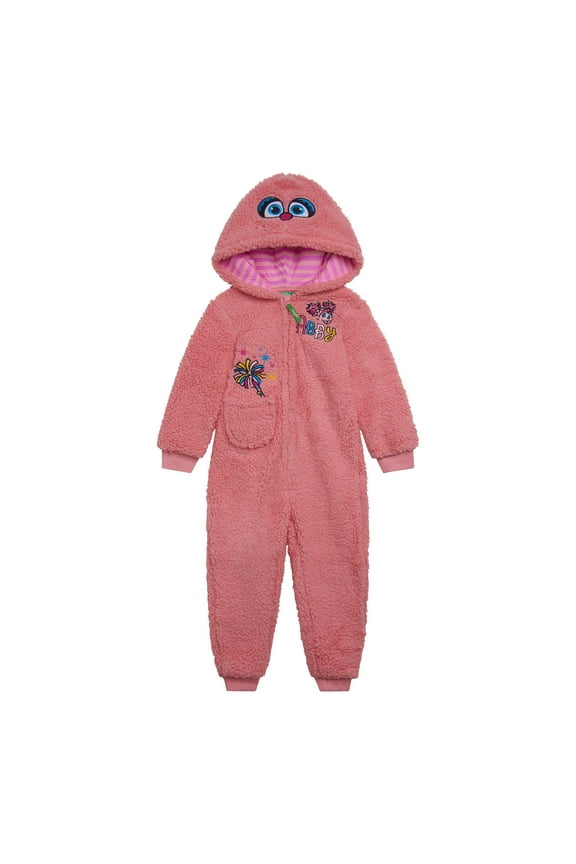 Abby Cadabby Cozy Sherpa Zip Up Cosplay Costume Coverall Newborn to Toddler