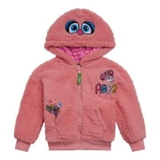 Sesame Street Abby Cadabby Cozy Sherpa Zip Up Cosplay Hoodie Infant to Little Kid