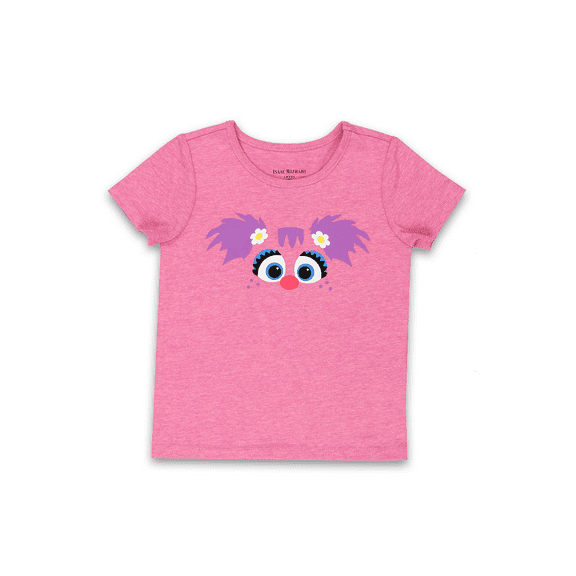 Sesame Street Abby Cadabby Face Toddler Baby Short Sleeve T-Shirt Tee SEG059SS