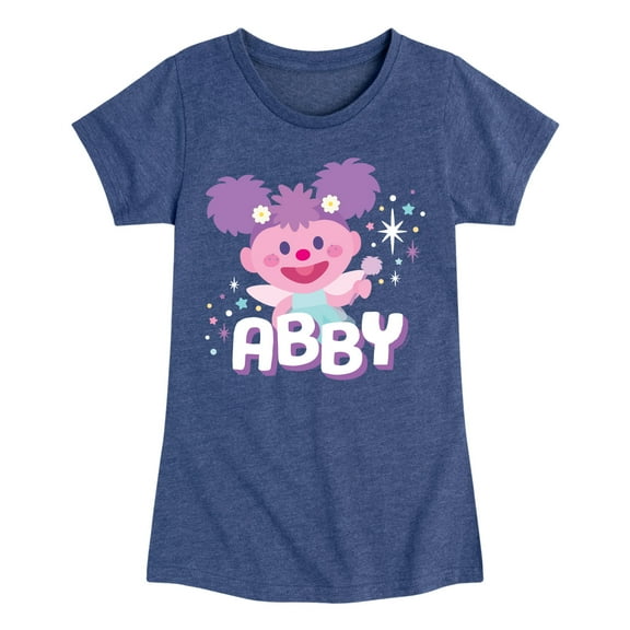 Sesame Street - Abby Cadabby - Girls Fitted Short Sleeve Graphic T-Shirt