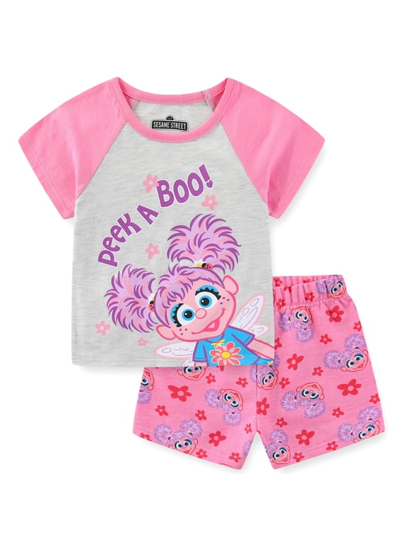 Abby Cadabby Short Sleeve T-Shirt and French Terry Shorts Set (Girls), 2 Piece Set, Sizes 12M-4