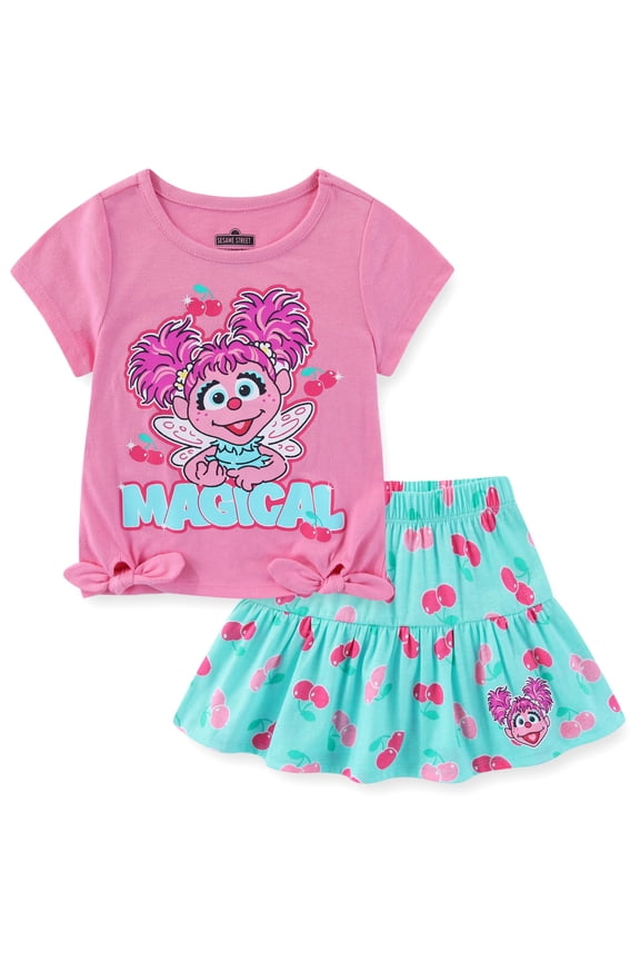 Abby Cadabby Short Sleeve T-Shirt and Skirt Set (Girls), 2 Piece Set, Sizes 2T-4