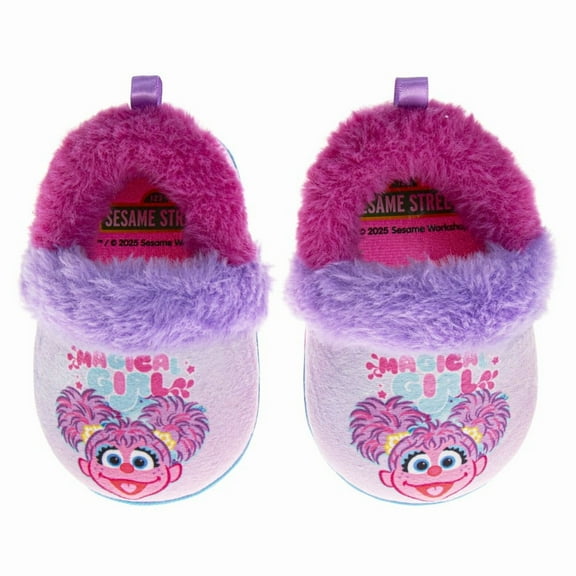 Sesame Street Abby Cadabby Slippers (Infant, Toddler Sizes), Pink Fuchsia, Size: 3, 4