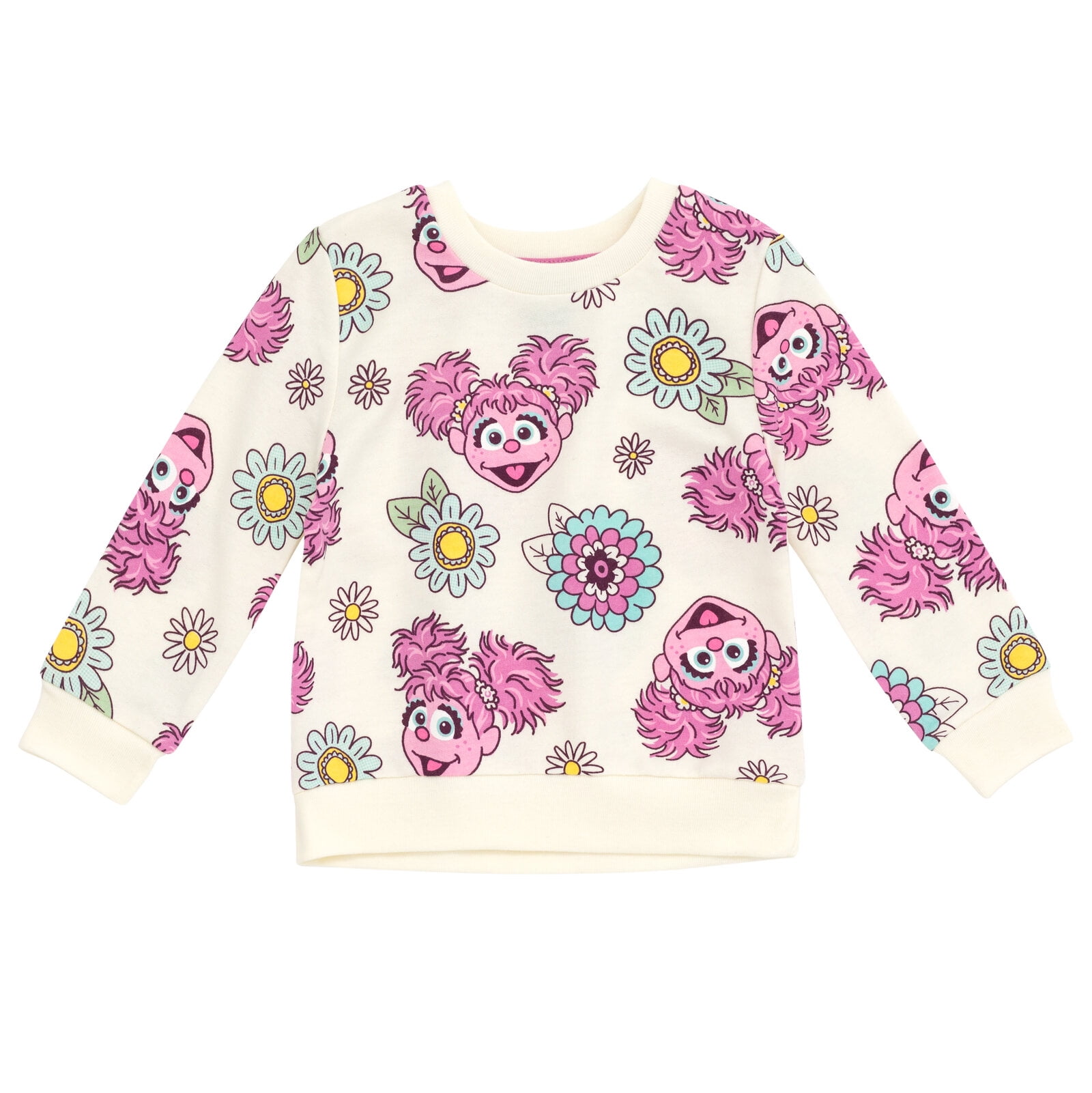 Sesame Street Abby Cadabby Toddler Girls French Terry Sweatshirt Infant to Toddler