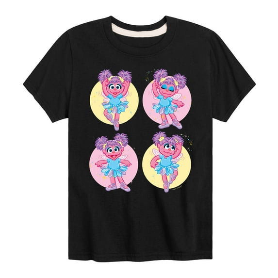 Sesame Street - Abby Grid - Toddler and Youth Short Sleeve Graphic T-Shirt