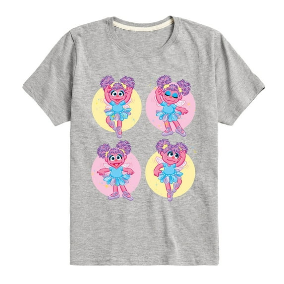 Sesame Street - Abby Grid - Toddler and Youth Short Sleeve Graphic T-Shirt