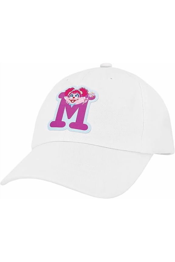 Sesame Street Abby Kids Toddler Cap With Initial, Toddler Boys Hat, Youth Girl Baseball Cap, Cute Toddler Baseball Cap