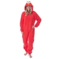 thumbnail image 1 of Sesame Street Adult Elmo Fleece Union Suit Costume Pajama For Men Women (2X), 1 of 4