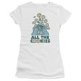 thumbnail image 1 of Sesame Street - All The Cookies - Juniors Teen Girls Cap Sleeve Shirt - Medium, 1 of 2