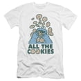 thumbnail image 1 of Sesame Street - All The Cookies - Premium Slim Fit Short Sleeve Shirt - X-Large, 1 of 2