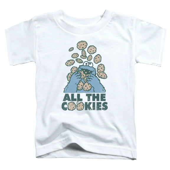 Sesame Street - All The Cookies - Toddler Short Sleeve Shirt - 2T