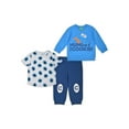thumbnail image 1 of Sesame Street Baby BoyOutfit Set Fleece Long Sleeve Crew, T-Shirt, and Pants, 3pc, 1 of 1