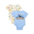 thumbnail image 1 of Sesame Street Baby Boys Graphic Bodysuits with Short Sleeves, 2-Pack, Sizes 0/3M-24M, 1 of 3