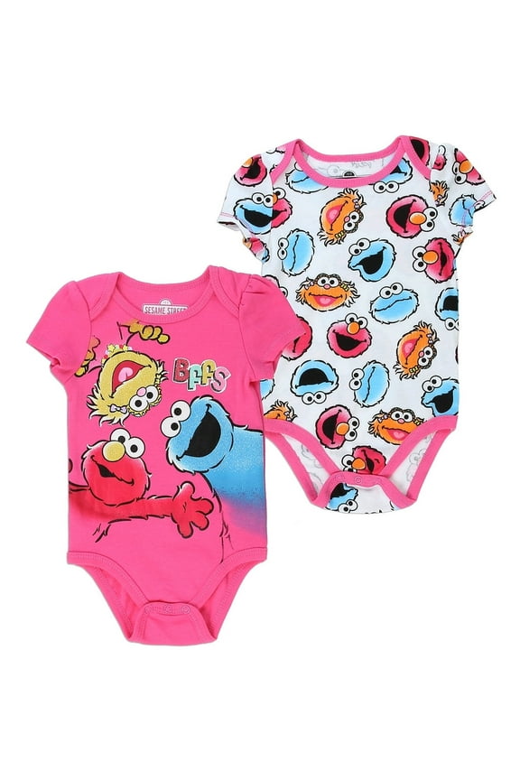 Baby Girls' Bffs Creeper 2-Pack