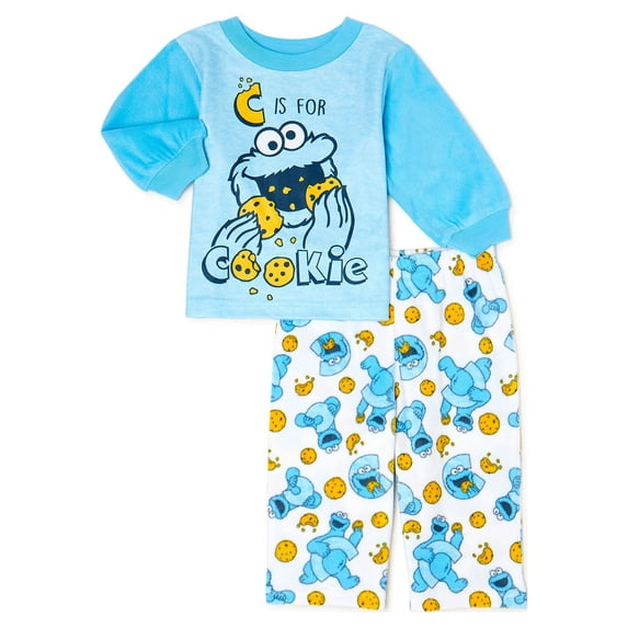 Sesame Street Baby Toddler Fleece Pajama Pants Set, 2-Piece, Sizes 12M-4T