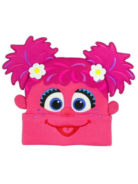 Beanie Abby Cadabby Embroidered Fleece Lined Knit Cuff Hat, Women's OSFM