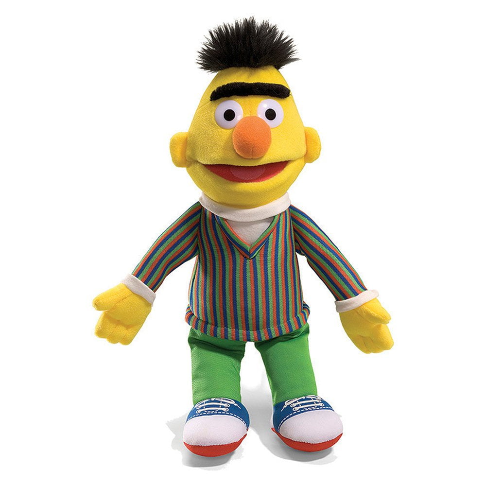 GUND, Sesame Street Bert Plush Toy, 14 inch, Soft Huggable