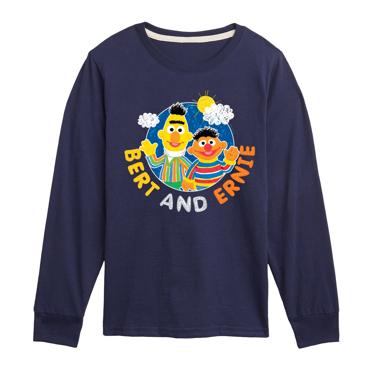 Sesame Street Bert And Ernie Toddler & Youth Long Sleeve Graphic TShirt
