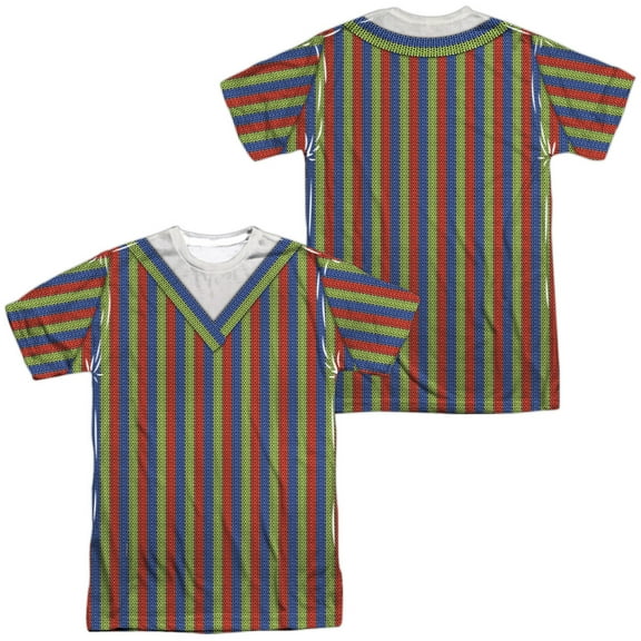 Sesame Street Bert Costume Unisex Adult Sublimated Costume T Shirt (Front/Back), Small