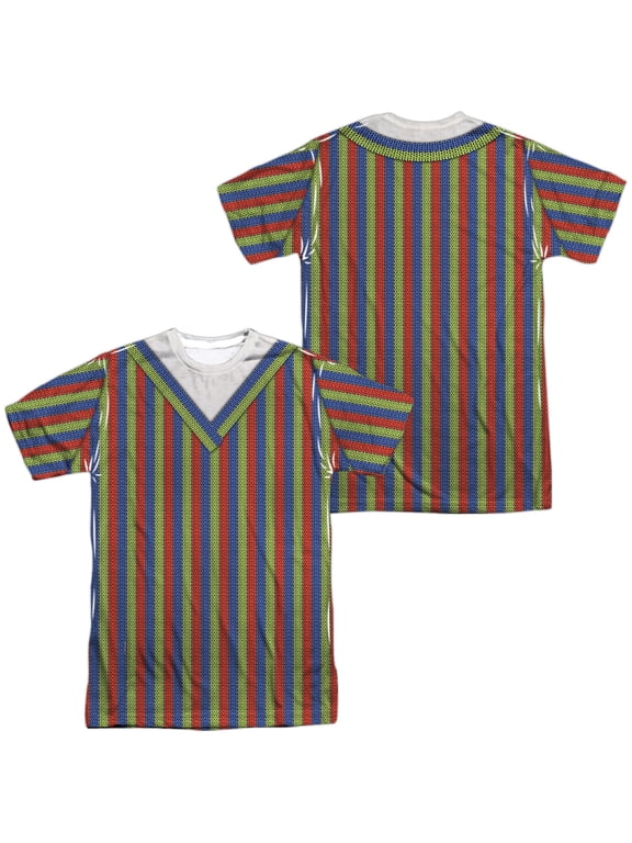 Bert Costume Unisex Adult Sublimated Costume T Shirt (Front/Back), Small