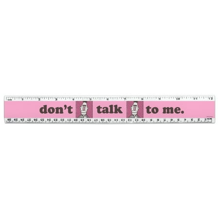 Sesame Street Bert Don't Talk to Me 12 Inch Standard and Metric Plastic Ruler