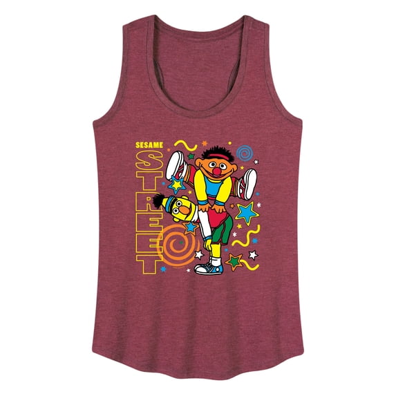 Sesame Street - Bert Ernie Street - Women's Any Way Short Sleeve Graphic Dress