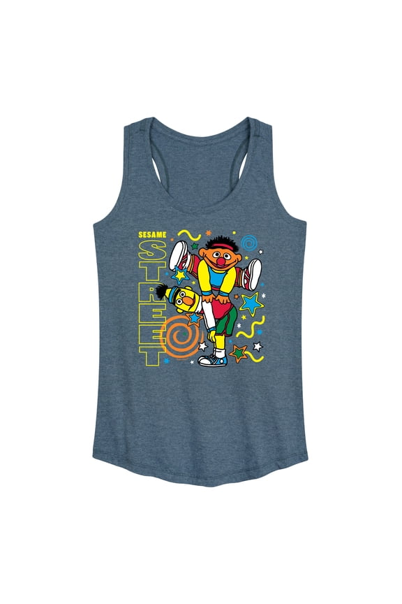 - Bert Ernie Street - Women's Any Way Short Sleeve Graphic Dress