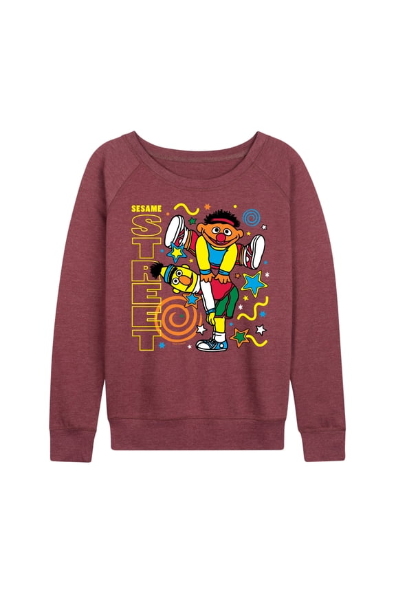 - Bert Ernie Street - Women's French Terry Long Sleeve Pullover