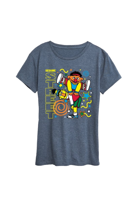 - Bert Ernie Street - Women's Short Sleeve Graphic T-Shirt