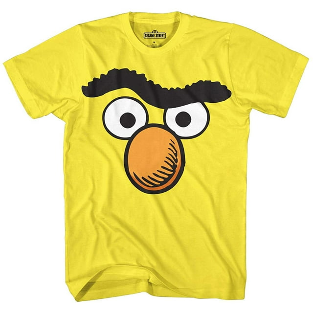 Sesame Street Bert Face Men's Graphic T-Shirt (Large)