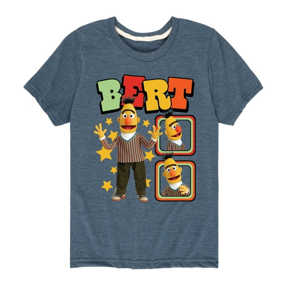 Sesame Street - Bert Photoreal - Toddler and Youth Short Sleeve Graphic T-Shirt