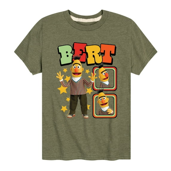 Sesame Street - Bert Photoreal - Toddler and Youth Short Sleeve Graphic T-Shirt
