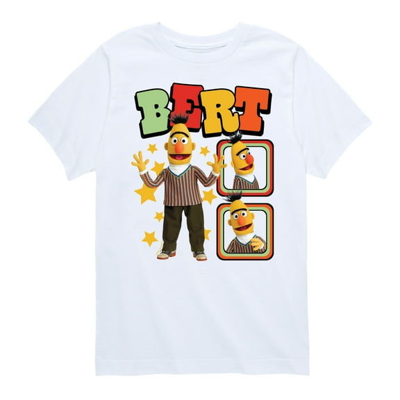 Sesame Street - Bert Photoreal - Toddler and Youth Short Sleeve Graphic T-Shirt