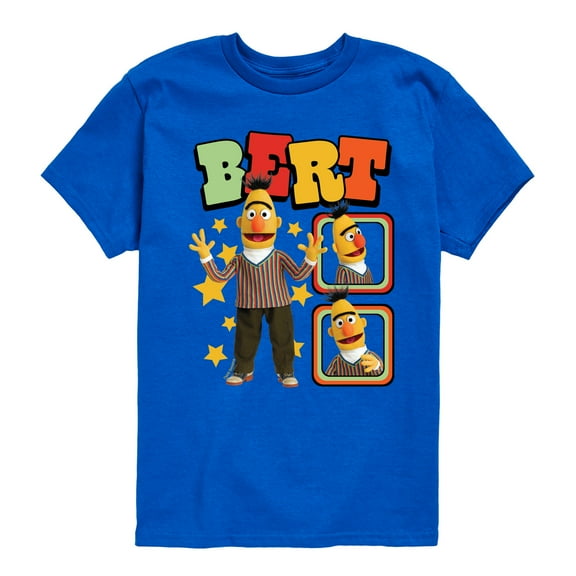 Sesame Street - Bert Photoreal - Toddler and Youth Short Sleeve Graphic T-Shirt