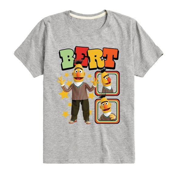 Sesame Street - Bert Photoreal - Toddler and Youth Short Sleeve Graphic T-Shirt