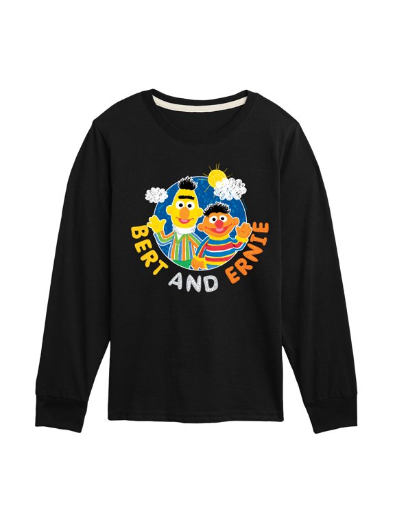 - Bert and Ernie Boys' Long Sleeve Graphic T-Shirt