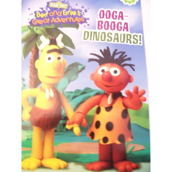 Pre-Owned Sesame Street Bert and Ernie's Great Adventures ~ Ooga-Booga Dinosaurs! (Reading Level 1) Paperback