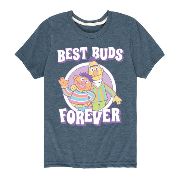 Sesame Street - Best Buds Forever - Toddler and Youth Short Sleeve Graphic T-Shirt
