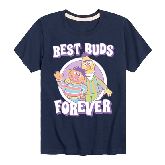 Sesame Street - Best Buds Forever - Toddler and Youth Short Sleeve Graphic T-Shirt