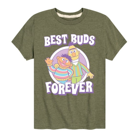 Sesame Street - Best Buds Forever - Toddler and Youth Short Sleeve Graphic T-Shirt