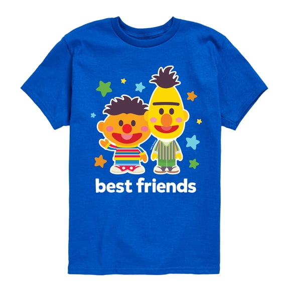 Sesame Street - Best Friends Bert Ernie - Toddler and Youth Short Sleeve Graphic T-Shirt
