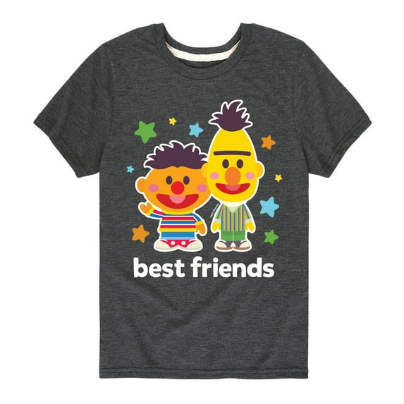 Sesame Street - Best Friends Bert Ernie - Toddler and Youth Short Sleeve Graphic T-Shirt