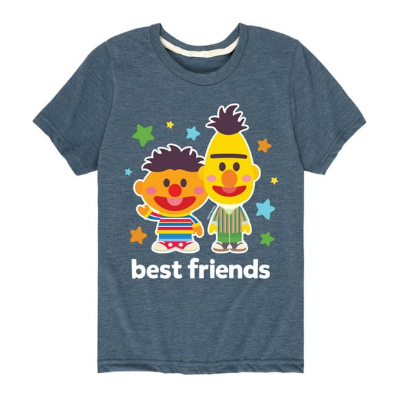 Sesame Street - Best Friends Bert Ernie - Toddler and Youth Short Sleeve Graphic T-Shirt