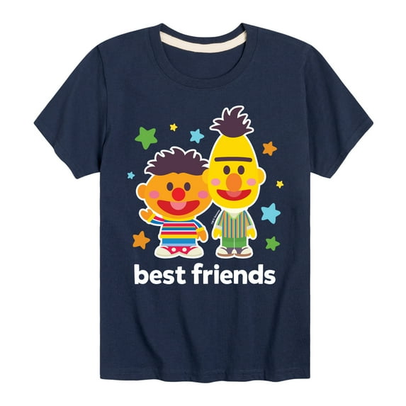 Sesame Street - Best Friends Bert Ernie - Toddler and Youth Short Sleeve Graphic T-Shirt