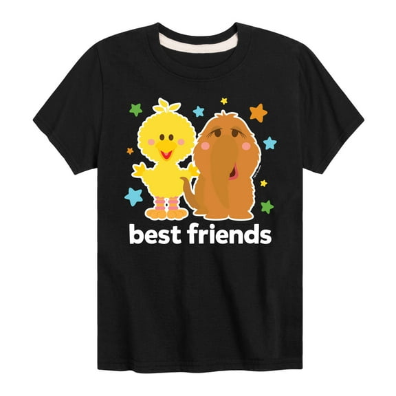 Sesame Street - Best Friends Big Bird Snuffy - Toddler and Youth Short Sleeve Graphic T-Shirt