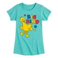 thumbnail image 1 of Sesame Street - Big Bird Color Block - Girls Fitted Short Sleeve Graphic T-Shirt, 1 of 4